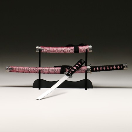 Suv. Product Katana 2V1 on a stand, scabbard to leatherette, snake Bordeaux 47/71cm-2