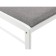 Wooden Camel Stew Massive/Fabric, White/Gray 40.5x43x84 cm