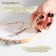 Scissors for needlework "her tsapels", mowed blade, 4.5 ", 11.4 cm, gold color