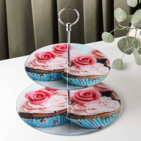 Fruitor Glass Buel -tier round shares "Muffin", D = 25/20 cm-1