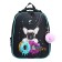 School backpack 38 x 30 x 16 cm, ergonomic back, Stavia "Sweet Dog", blue