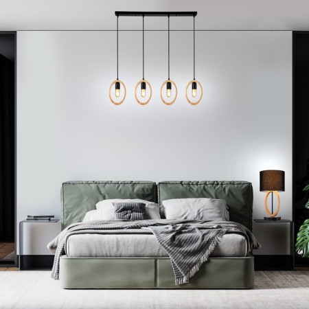 Suspended lamp 1x40W E27, size 90x6x18 cm-4