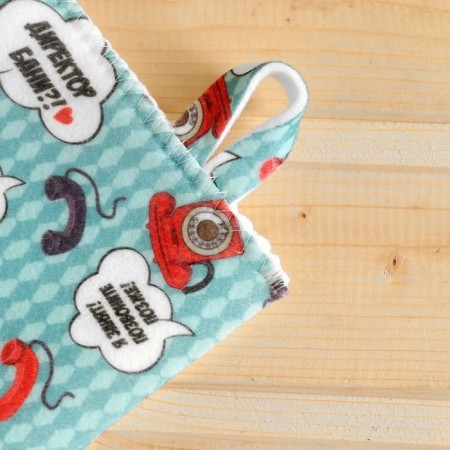 Mitten for a bath with print "Director of the Bath"-2