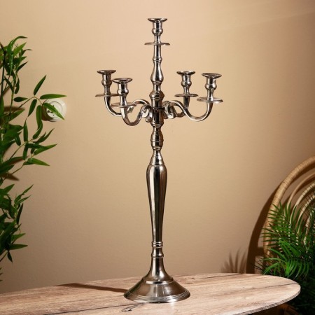 Siden aluminum candlestick for 5 candles 21x41x80 cm-1