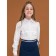 Blouse for girls, height 122 cm, white color
