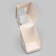 Packaging for one cupcake with a window, white, 12.5 x 9.5 x 9.5 cm