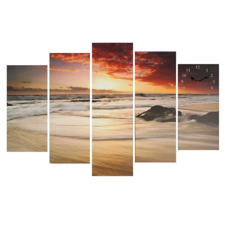 Wall, modular, series: sea, "sunset at sea", 80x140 cm