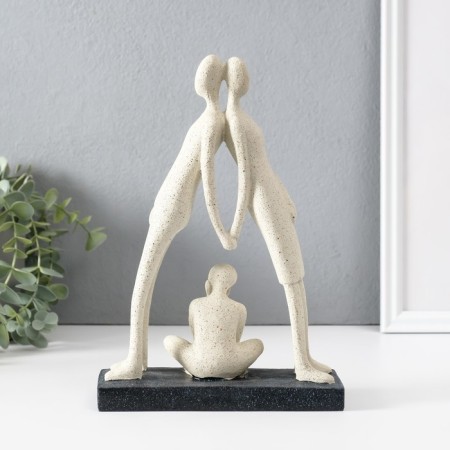 Souvenir Polystone "House there is the family" White 7x17x24.5 cm-3