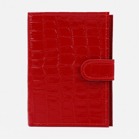 Cover for autoDocations and passports on the button, department for bills, red color