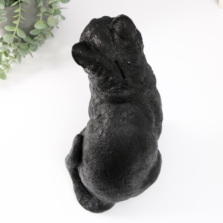The piggy bank "Cat black color" is 31.5 cm height, width 16 cm, length 24 cm.-5