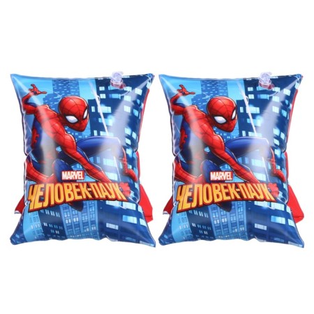 Sleanings "Spider Man", children, for swimming, 20x16 cm., Blue color-1
