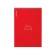 Notepad for spirals A5, 80 sheets, cage, Erichkrause "Words", plastic cover silk -screen cover, OFSET BELICT 100%, red