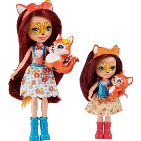 Game set "Enchantimals. Sisters Felicity and Fean Fox with pets "-1