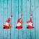 New Year's Suspension "Santa Claus", gold thread, mix