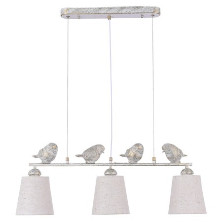 Suspended EVOLUCE lamp. Sle1155-503-03. Lavinia. 3x40 watts, E27, 70x14x26 cm, white color-3