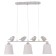 Suspended EVOLUCE lamp. Sle1155-503-03. Lavinia. 3x40 watts, E27, 70x14x26 cm, white color