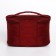 Cosmetic bag with lightning, burgundy color