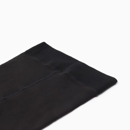 Women's microfiber leggings with fleece 600 den a, black color, size 4-1