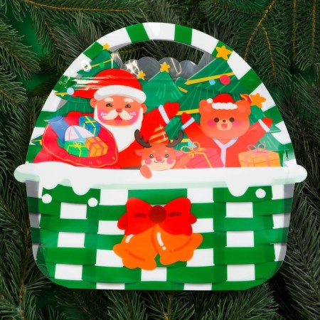 Gift package, "Basket with gifts", with zip-lock fastener, 26x25+7cm-2