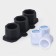 Ice form "Stack", 21.5 × 9 × 4.8 cm, 3 cells (5.9 × 5.5 cm) Black color