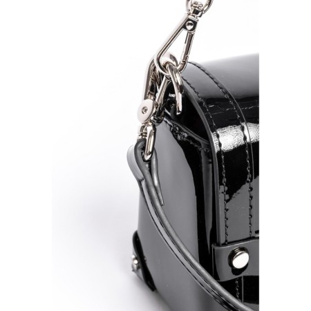 Bag Cross-Body Women's, genuine leather, Ludor black 19x9x13 cm-2