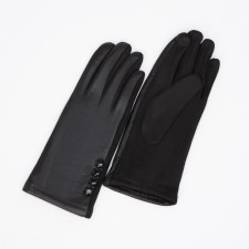 Gloves are female, dimensionless, without insulation, black color