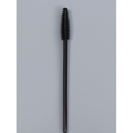 Brushes for eyebrows and eyelashes, silicone, set - 50 pcs, 10.5 cm, black color-3