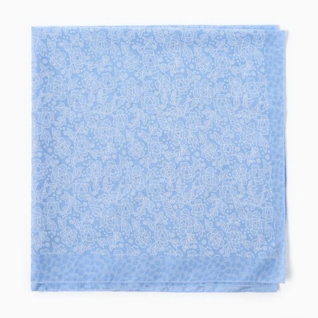 Women's scarf, blue color, size 70x70-2