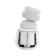 Zein aerator, with stream adjustment, rotary, 2 modes, plastic, white/chrome