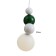 Luigi lamp LED 7W 3000-6000K white-green 12x29-129 cm