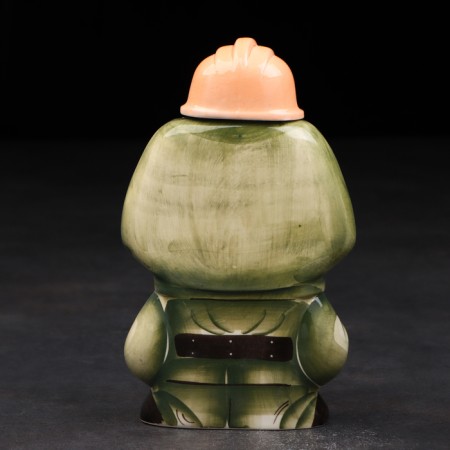 Porcelain sample "Fireman", 0.4 l, in the package of the book-5