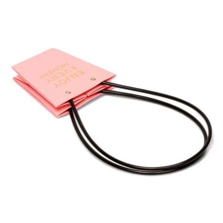 Bag for flowers pink Enjoy EVERY MOMENT MOLAGE-resistant 12X12-8X8-12.5 cm-2