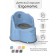 Pot children's amababy ergonomic, with a lid, blue color