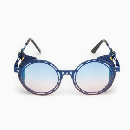Sunscreen glasses, UV 400, leather curtains, pipe 14.7 cm, width 14.4 cm, lens 7 x 5.5 cm-2