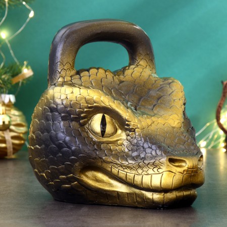 The piggy bank "Giry Snake" Black-Zoloto, 20cm
