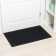 Muddy mud -bearded rug, 50 × 80 × 1.6 cm, black color