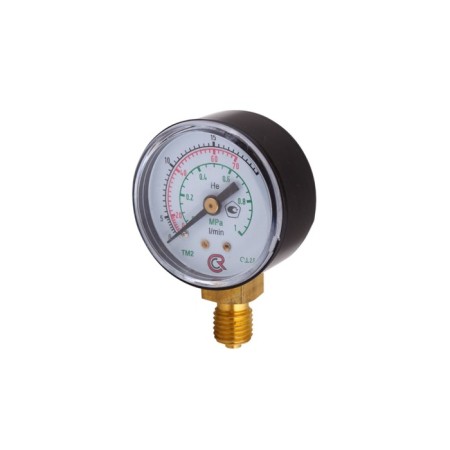 Manometer "Rosma" TM-210R (00000094908), 5-70 l/min, 1 MPa, m12x1.5, d = 50 mm, helium
