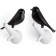 A set of 2 wall hangers Sparrow, white / black color