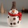 Ceramic Ceramics Similar “Puffy Snowman with Stars” 8.9x10.2x16.3 cm