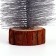 New Year's decor "Fir tree in silver color with sparkles" 8 × 8 × 30 cm