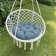 Pillow for swing "Tina", diameter 60 cm, blue color
