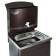 Washbone tundra, without euns, stainless washing, 17 l, color copper