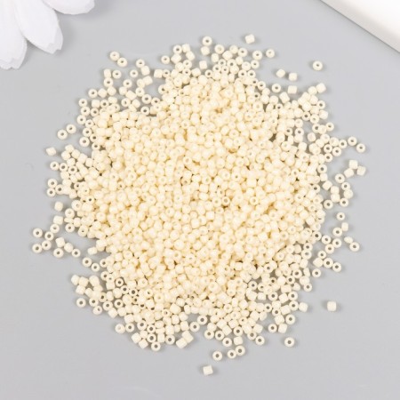 Glass beads 12/0 "cream" metallic 450 g-1