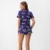 Female pajamas (shirt and shorts) KAFTAN Zebra size 48-50, blue color