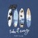 T -shirt for a boy, blue color/surfing, height 116 cm