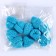 Knitted hat knitted, set 10 pcs., Blue color
