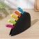 A set of kitchen knives on a stand, 5 pcs, a blade 8.5 cm, 11 cm, 11.5 cm, 12.5 cm, color mix