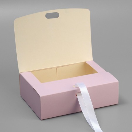 Gift folding box, packaging, “with all my heart”, 16.5 x 12.5 x 5 cm-2
