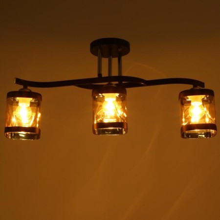 Chandelier 1080/3BK 40W E27 Black 58x14x27 cm Bayerlux-2