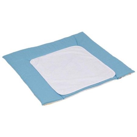 Two -sided giraffe mattress, with a removable liner, blue color-1